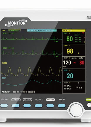 Veterinary Monitor VET Machine Animals Pets ICU Vital Signs Monitor 6 Parameters