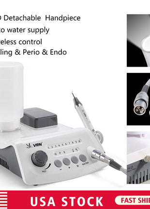 LED ULTRASONIC DENTAL SCALER DENTAL VET MEDICAL +Water Supply+5 Tips