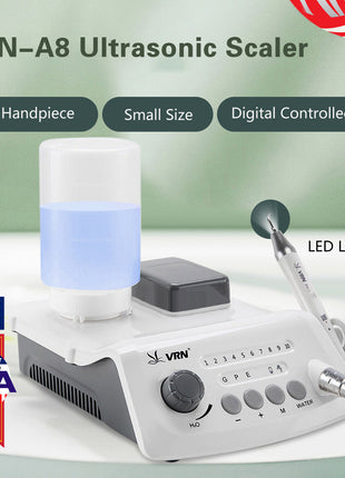 LED ULTRASONIC DENTAL SCALER DENTAL VET MEDICAL +Water Supply+5 Tips