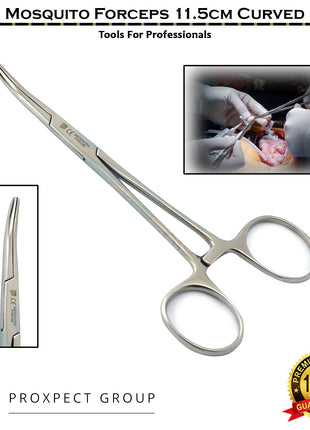 Curved Slimline Mosquito Forceps Surgical Veterinary Vet Supplies Small Animal