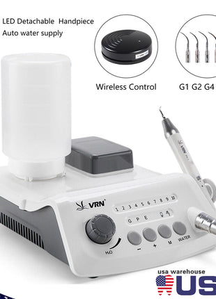 LED ULTRASONIC DENTAL SCALER DENTAL VET MEDICAL +Water Supply+5 Tips