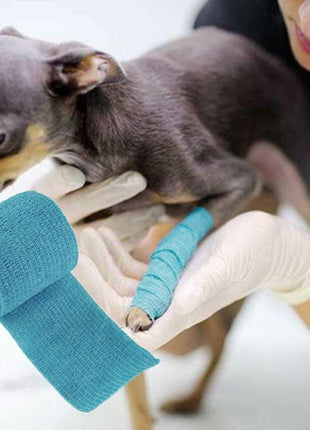 Dog Vet Wound Elastic Cohesive Bandage Self Adherent Pet Tapes Supply B2N3✨.