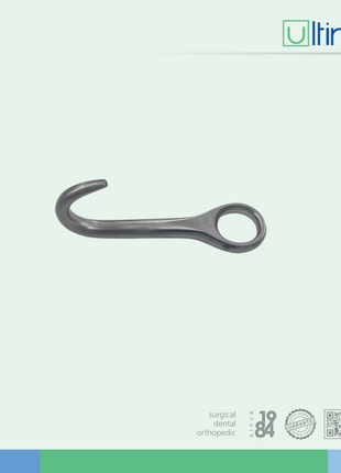 EYE HOOK COW CALF BLUNT and SHARP CALVING BIRTHING HOOK VET SUPPLIES OBSTETRIC