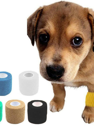 Dog Vet Wound Elastic Cohesive Bandage Self Adherent Supply Tapes. Pet A0C6