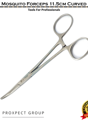 Curved Slimline Mosquito Forceps Surgical Veterinary Vet Supplies Small Animal