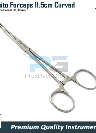 Curved Slimline Mosquito Forceps Vet Supplies Small Animal Surgical Veterinary