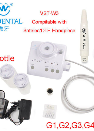 Dental Portable Ultrasonic Piezo Scaler 2*Bottles Fit Cavitron EMS Handpiece Tip